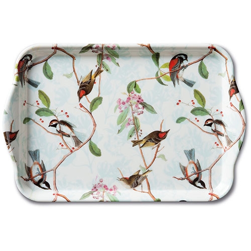 Ambiente Tray Birdsong melamine 13x21cm