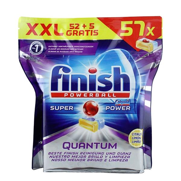 Finish vaatwastabs 52+5pcs Quantum lemon