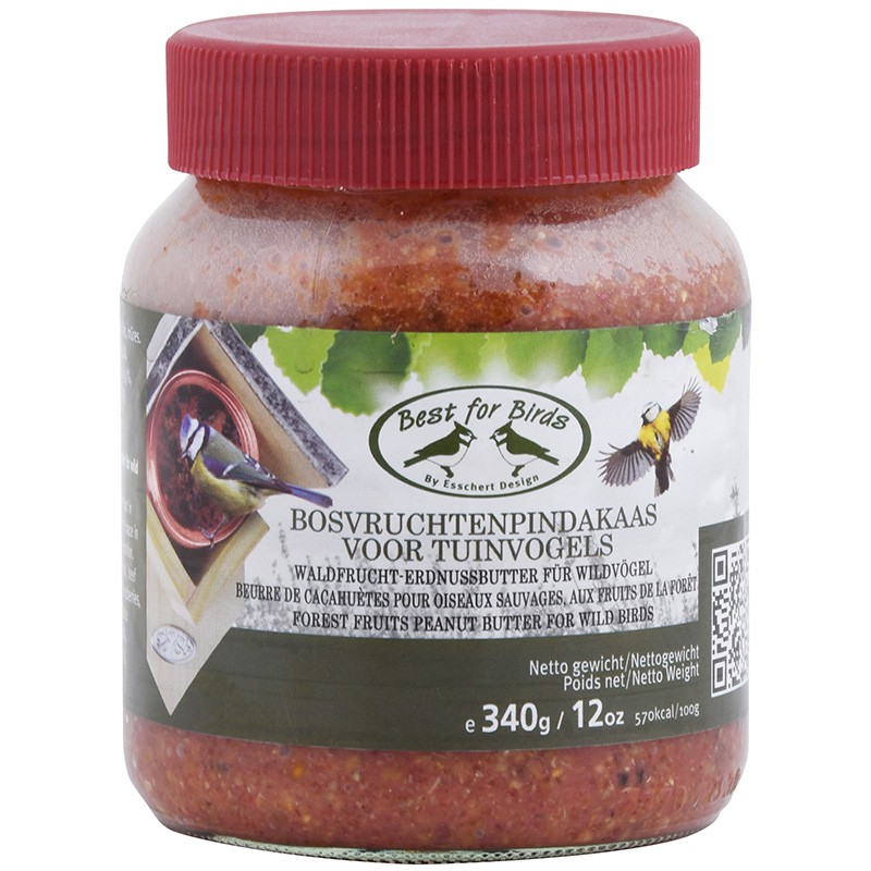 Vogelvoer Bosvruchtenpindakaas 340gr Vogelvoer Bosvruchtenpindakaas 340gr