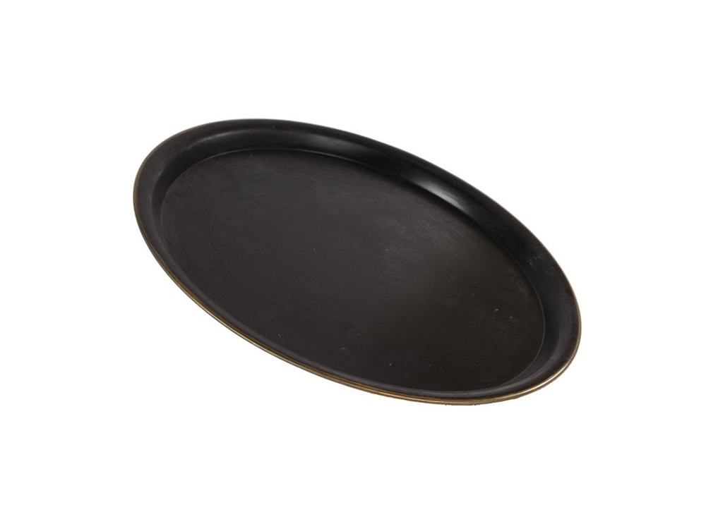 Z Onderbord wart/goud Ø39x2,5cm