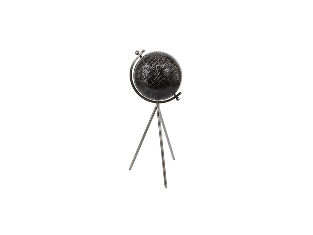 Z Wereldbol metaal driepoot 26x24x60cm
