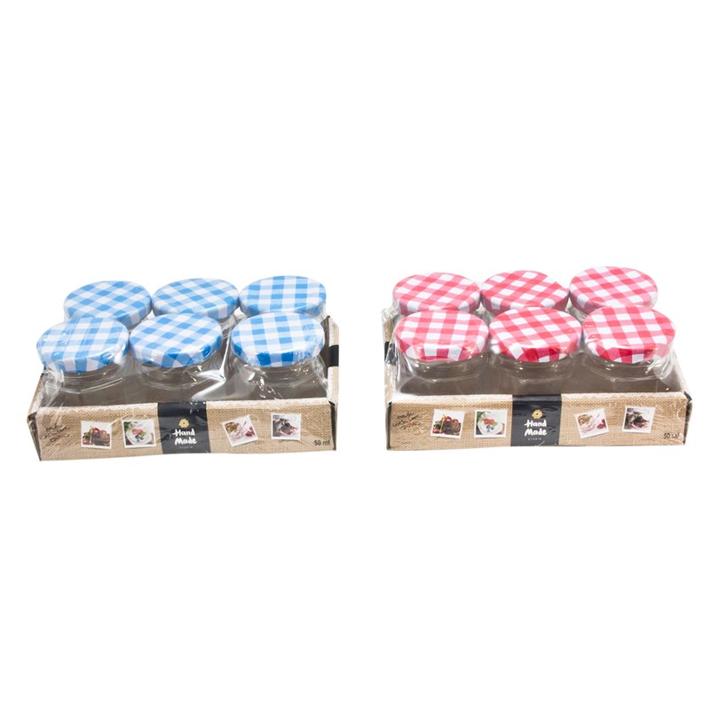 Jampot weckglas 50ml 4,8x5cm pak a 6 st. Jampot weckglas 50ml 4,8x5cm pak a 6 st.