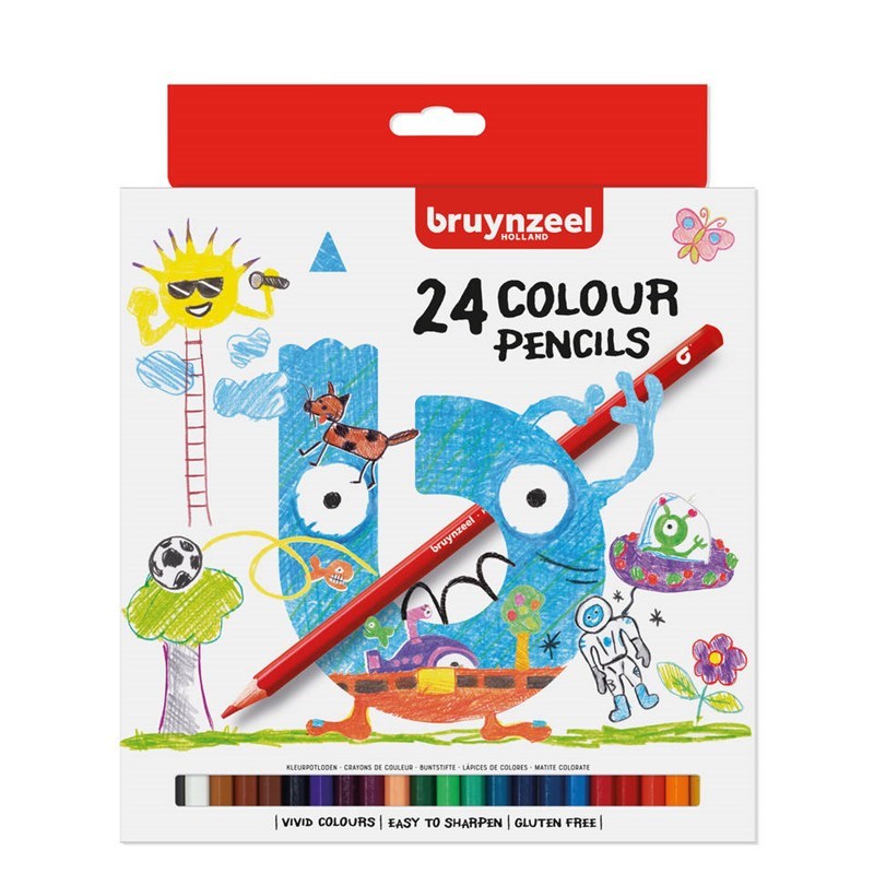 Bruynzeel 24 Kleurpotloden lang Bruynzeel 24 Kleurpotloden lang