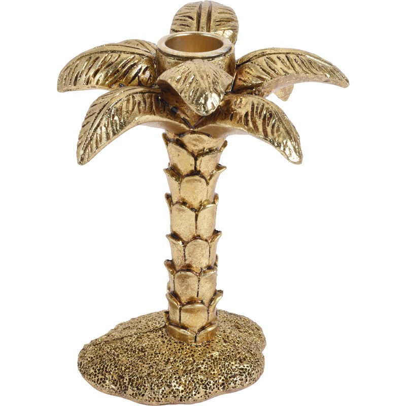 Z Kandelaar palmboom 15cm goud