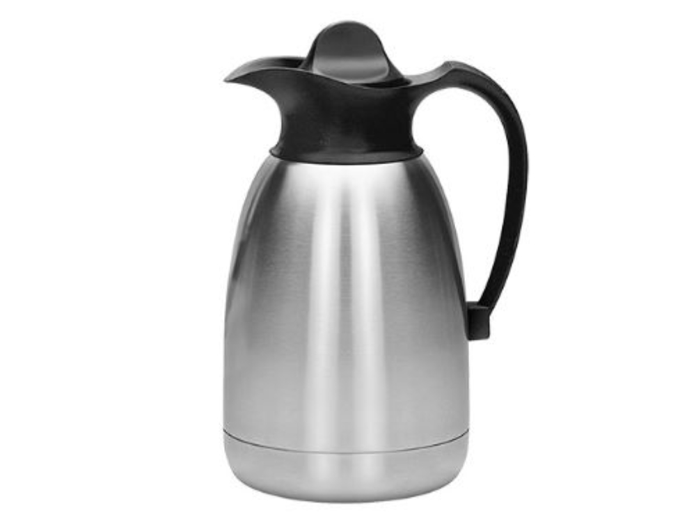 Isoleerkan RVS met zwarte schroefdop 3L Isoleerkan RVS met zwarte schroefdop 3L