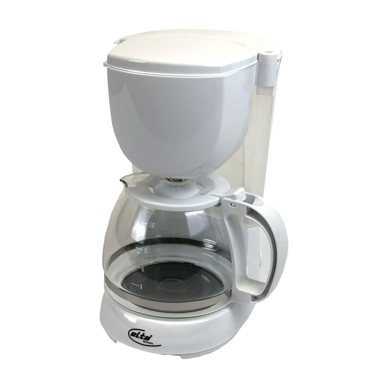 Elta <h2> Koffiezetapparaat 10-kops 1,25L 750W Wit Met Glazen Kan</h2>
<p>Welkom