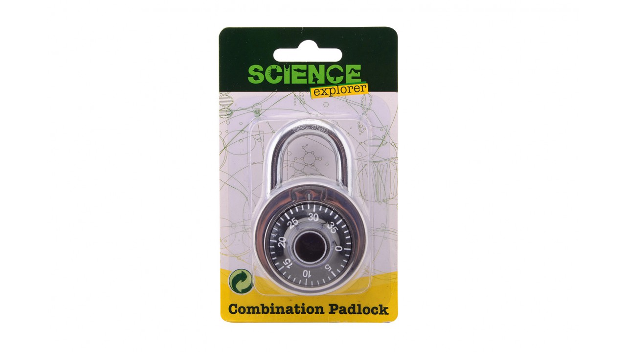 Science Explorer Hangslot met cijferslot