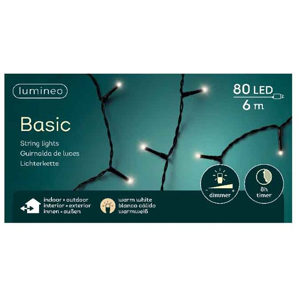 Kerstverlichting Basic 80LED warmwit Kerstverlichting Basic 80LED warmwit