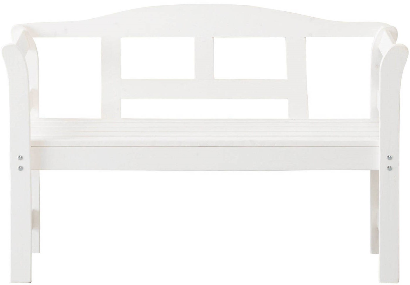 Tuinbank FSC grenen hout 113x40x75cm wit Tuinbank FSC grenen hout 113x40x75cm wit