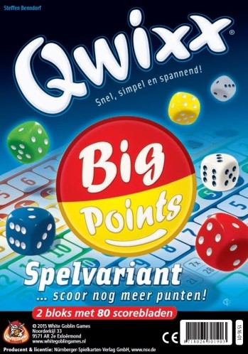 White Goblin Games Qwixx Big Point White Goblin Games Qwixx Big Point