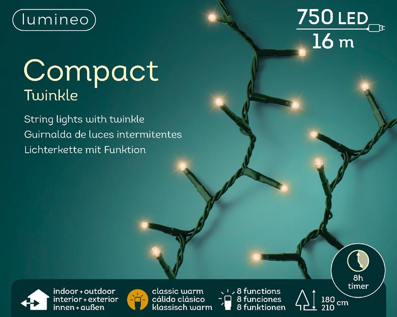 Kerstverlichting Compact twinkel 750L Kerstverlichting Compact twinkel 750L