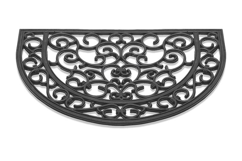 Deurmat Antiek halfrond rubber 40x60cm