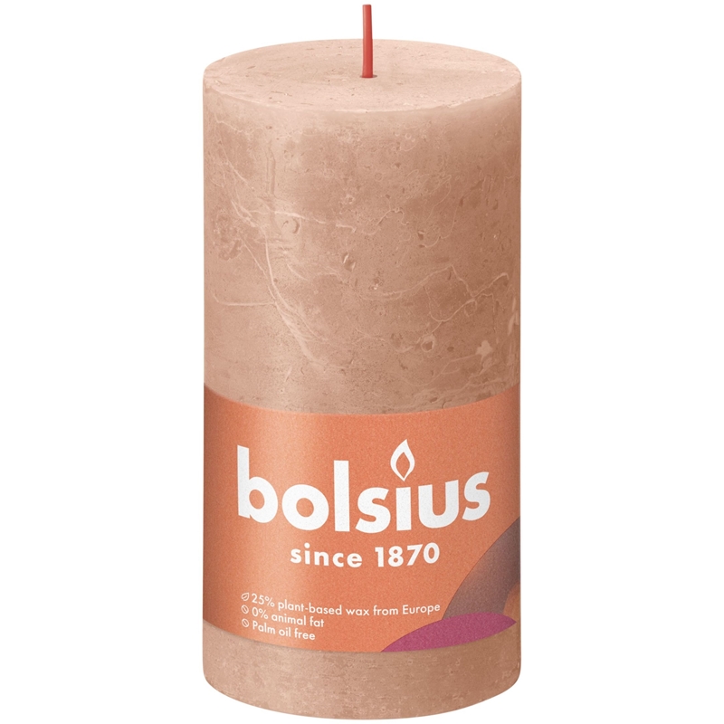 Bolsius Rustiek kaars 130/68 Karamel