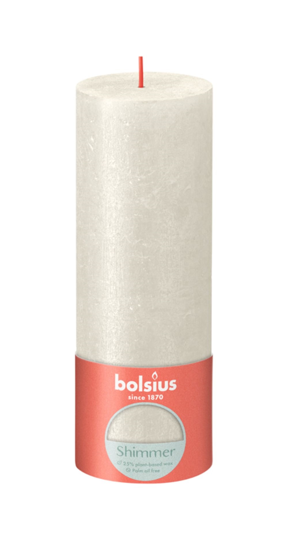 Bolsius Rustiek kaars 190/68 Ivoor Bolsius Rustiek kaars 190/68 Ivoor