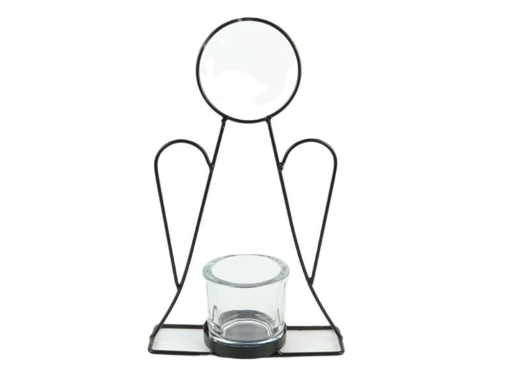HBX natural living Theelichouder Engel metaal 15x4x23,5cm