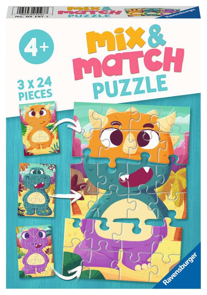 Ravensburger Mix&Match puzzel Dino&apos;s 24s