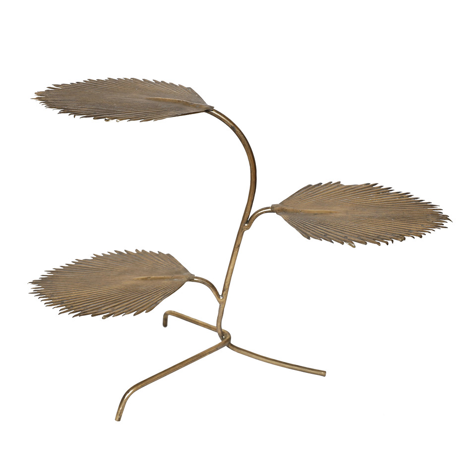 Z Etagere Blad 69cm metaal goud