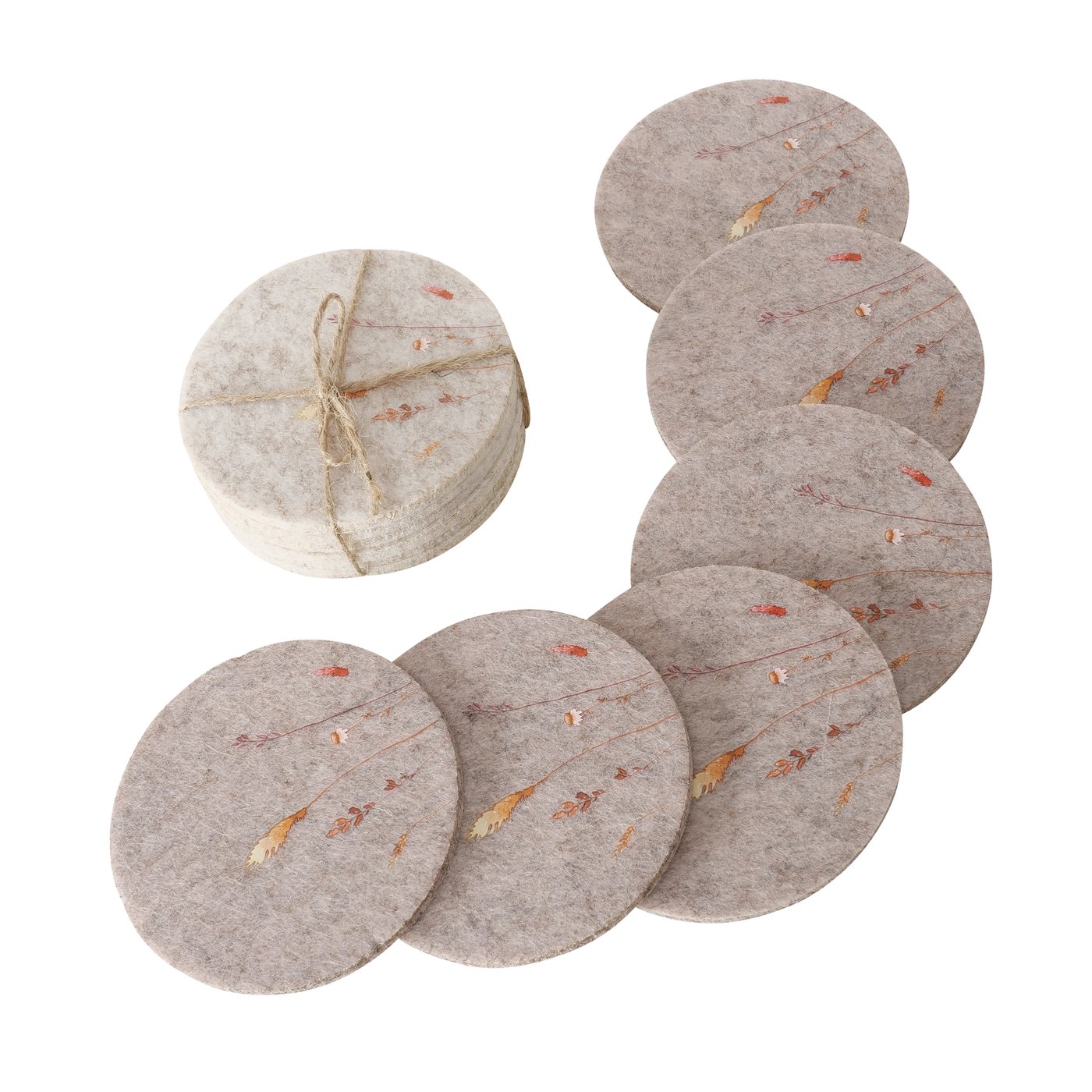 Boltze Home <h2> Onderzetter Kornelia 6-delig Vilt - Beige</h2>
<p>Welkom Bij