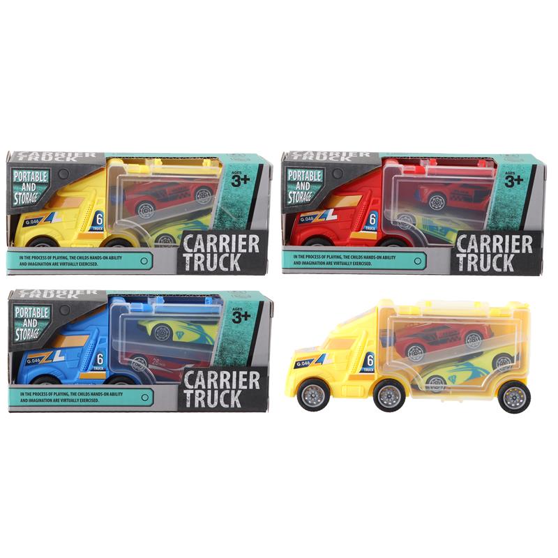 Vrachtauto 15cm met 2 auto&apos;s