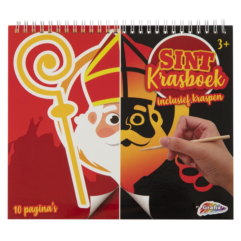 Grafix Sint Krasboek Maak de tekening af