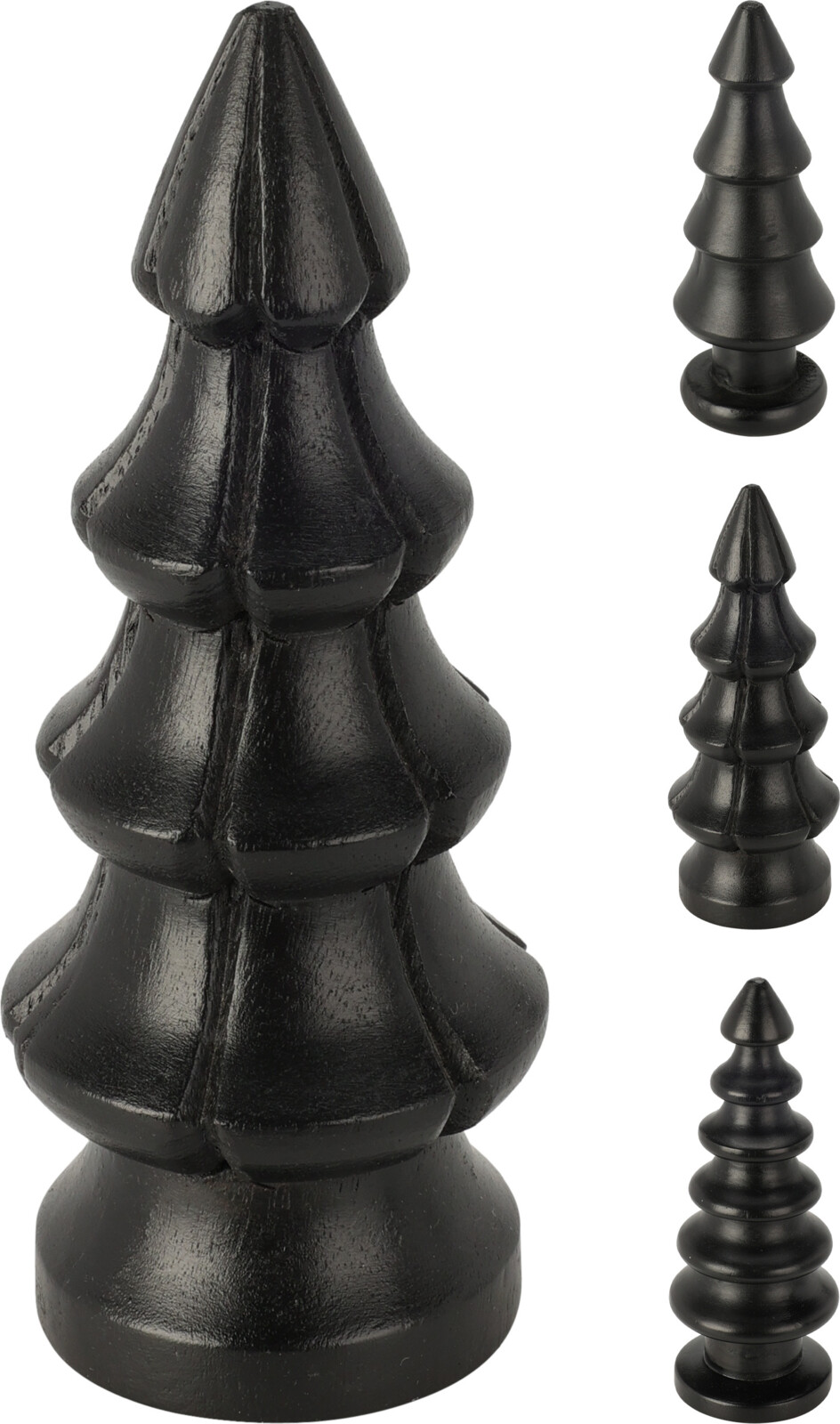 everlands kunstkerstboom mangohout h15cm zwart