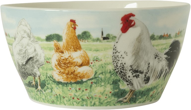 Wiebe van der Zee Wiebe's Farm Kom kip Ø13cm 6st