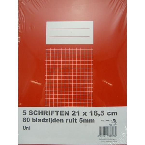 Schriften 5 st 21x16,5 cm ruit 5mm uni Schriften 5 st 21x16,5 cm ruit 5mm uni