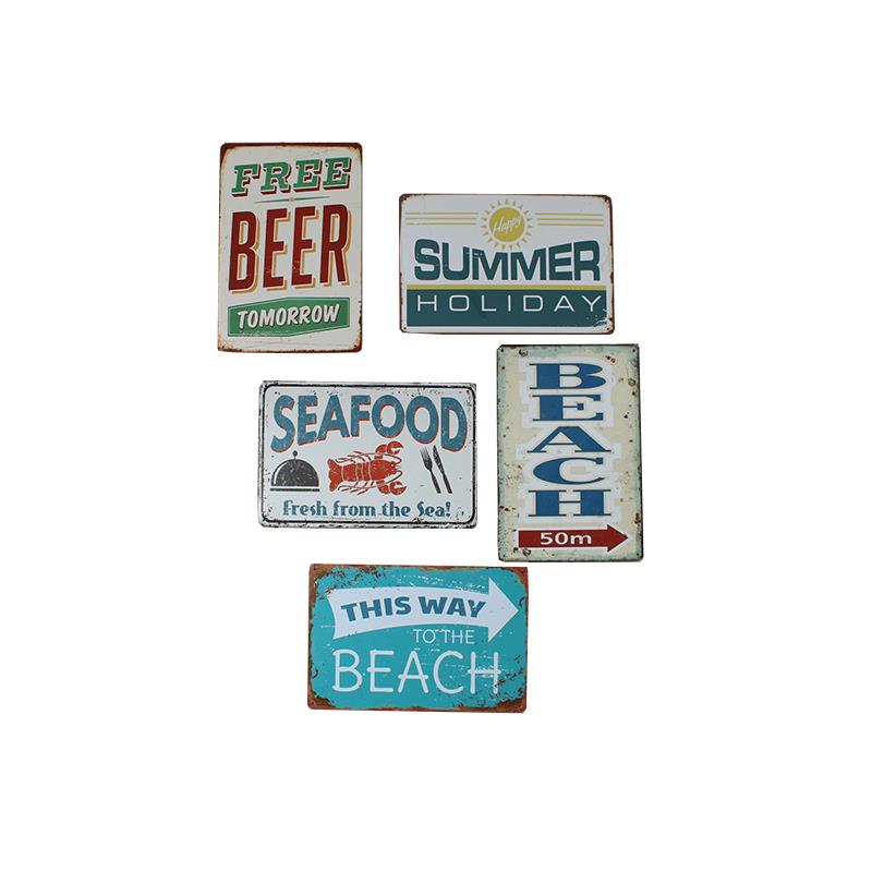Decoratie tekstbord metaal 30x20cm Decoratie tekstbord metaal 30x20cm