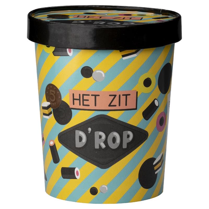 Snoepbeker Ø12x14cm - Het zit d&apos;rop