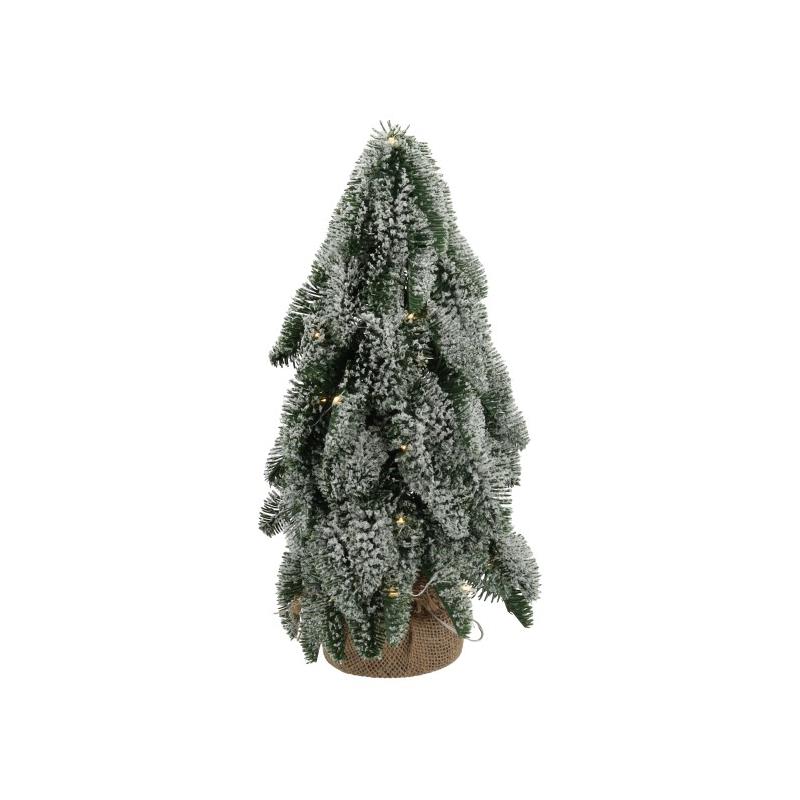 everlands kunstkerstboom Nobilis sneeuw 35LED H43cm