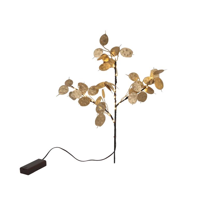 Kunsttak &apos;coin leaf&apos; 20LED 40cm