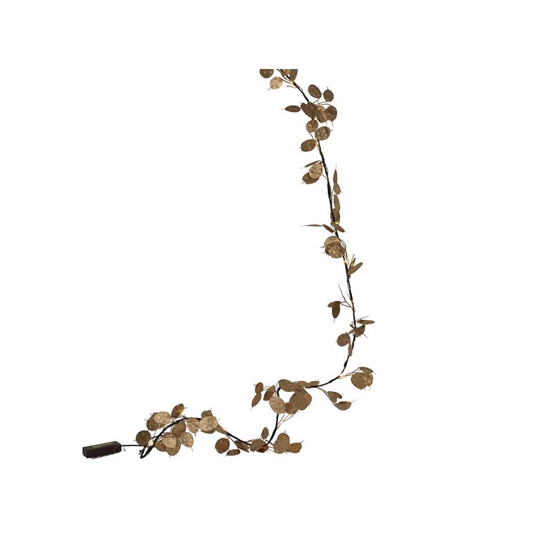 Guirlande &apos;coin leaf&apos; 20LED 180cm 2xAA