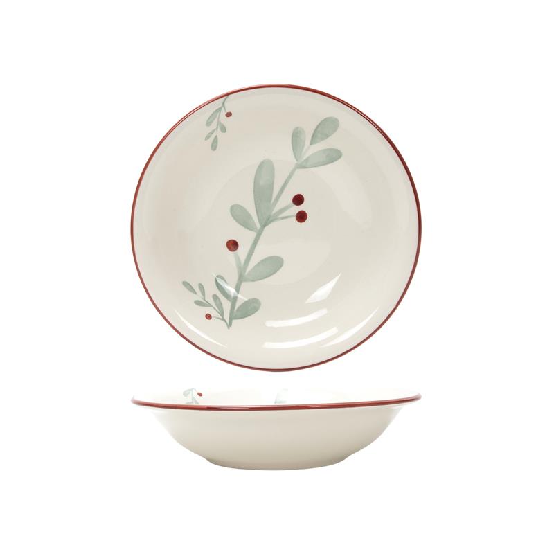 Bord diep &apos;Berry&apos; rood Ø20,5cm
