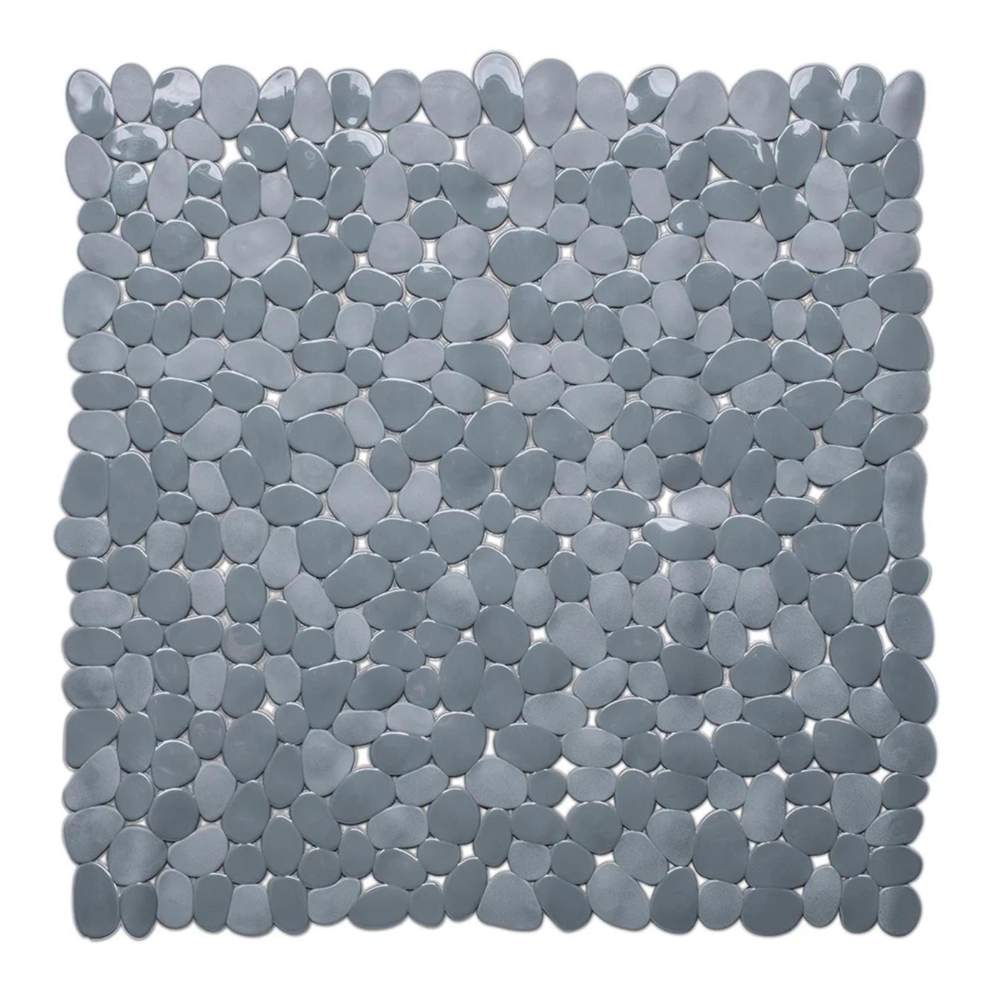 Douchemat antislip Stones 53x53cm grijs