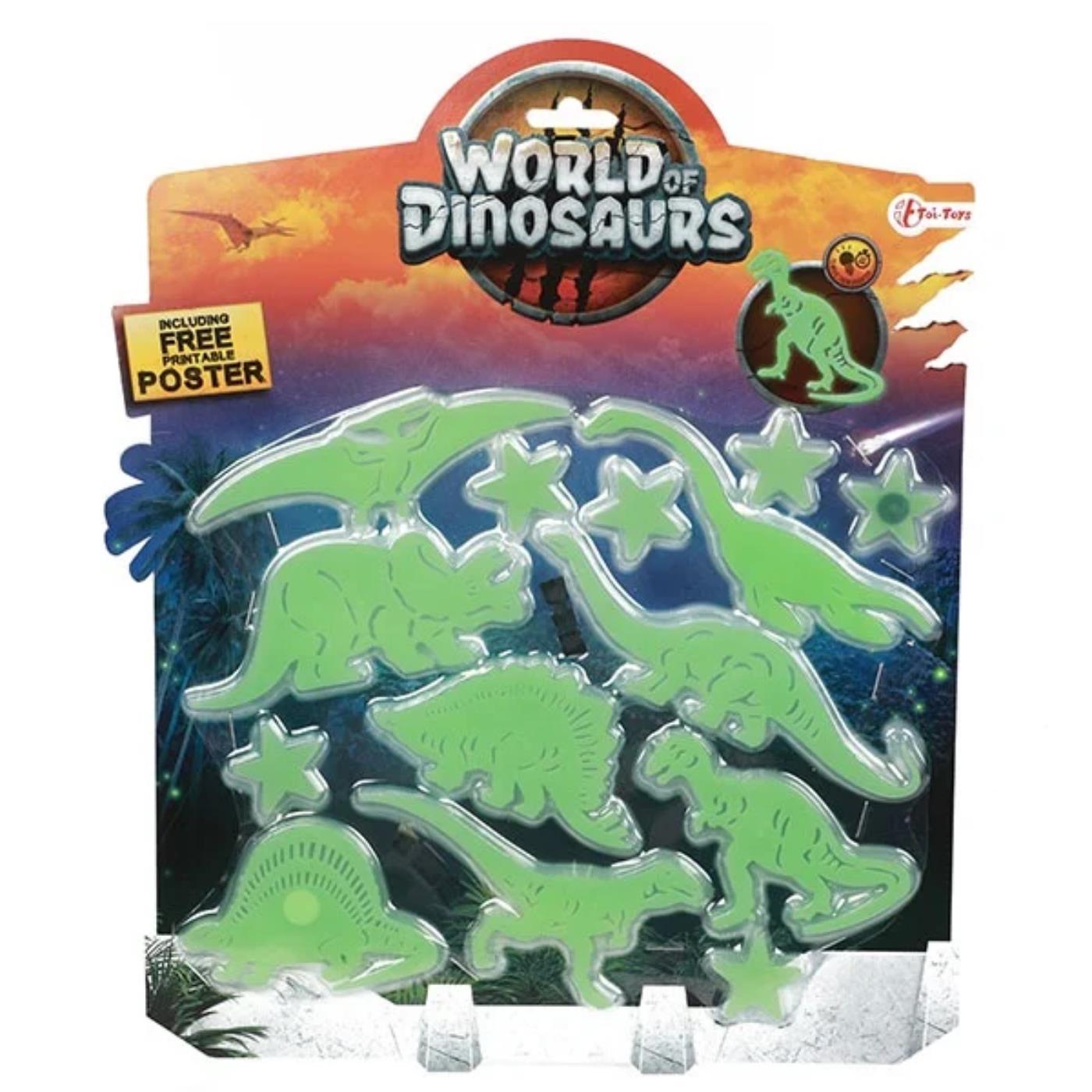 Toi Toys Glow in the dark dino&apos;s