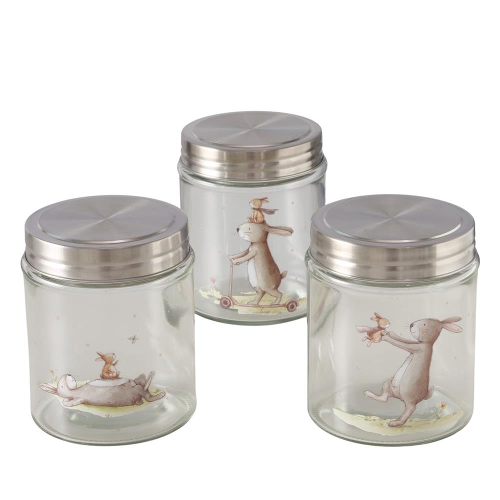 Boltze Home Voorraadpot Bunny 625 Ml Dia10x12cm Glas