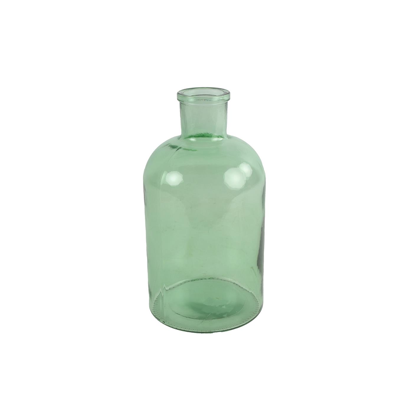 Vaas apothekersfles groen 14x14x27cm