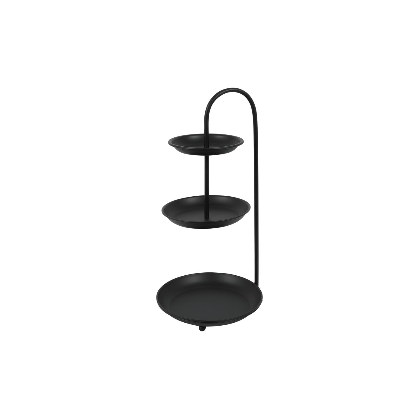 Etagere 3-laags zwart 23,5x23,5x51,5cm