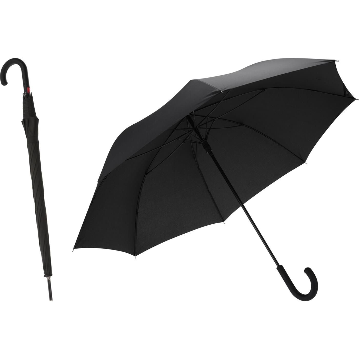 Paraplu Pongee Ø118cm zwart