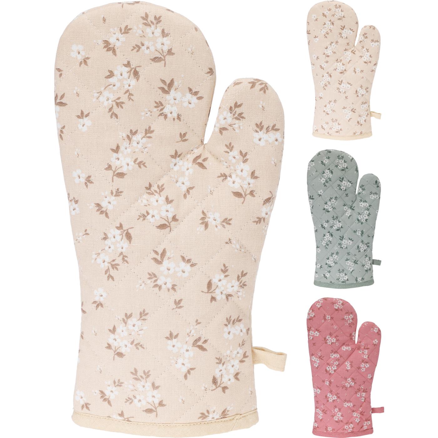Ovenhandschoen 32x16cm 3 ass. kleur Ovenhandschoen 32x16cm 3 ass. kleur