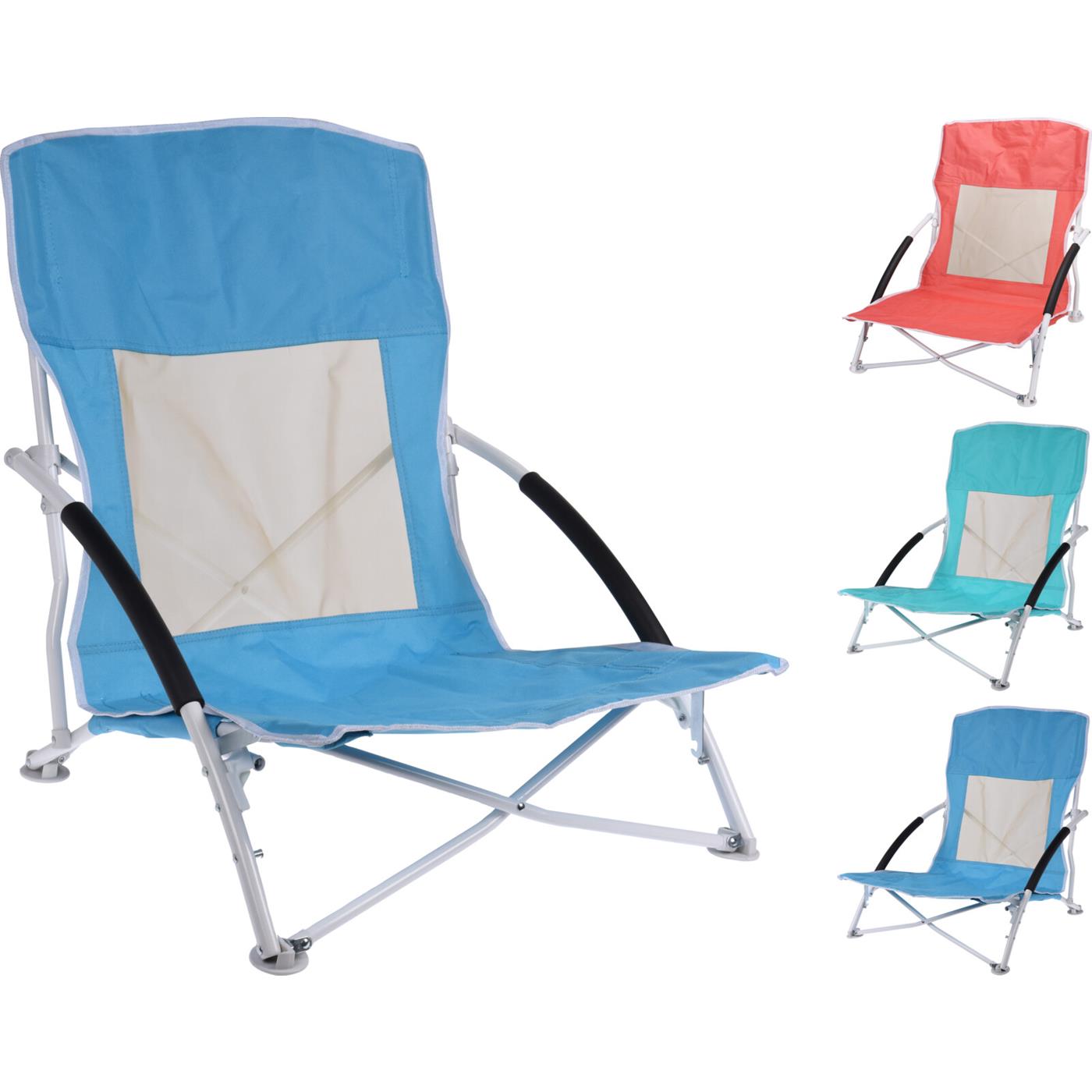 Pro Beach Strandstoel Vouwbaar 3 Ass. Kleur