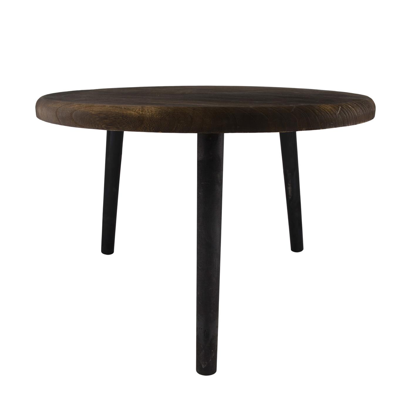 Bijzettafel paulowniahout Ø58xh38cm