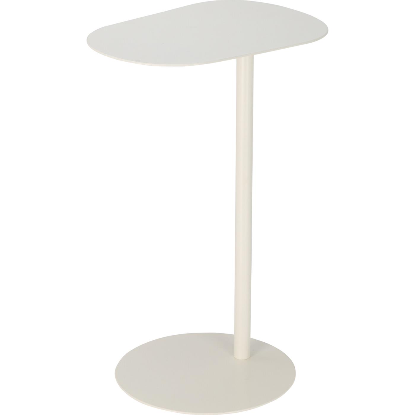 Bijzettafel organisch wit 35x53cm