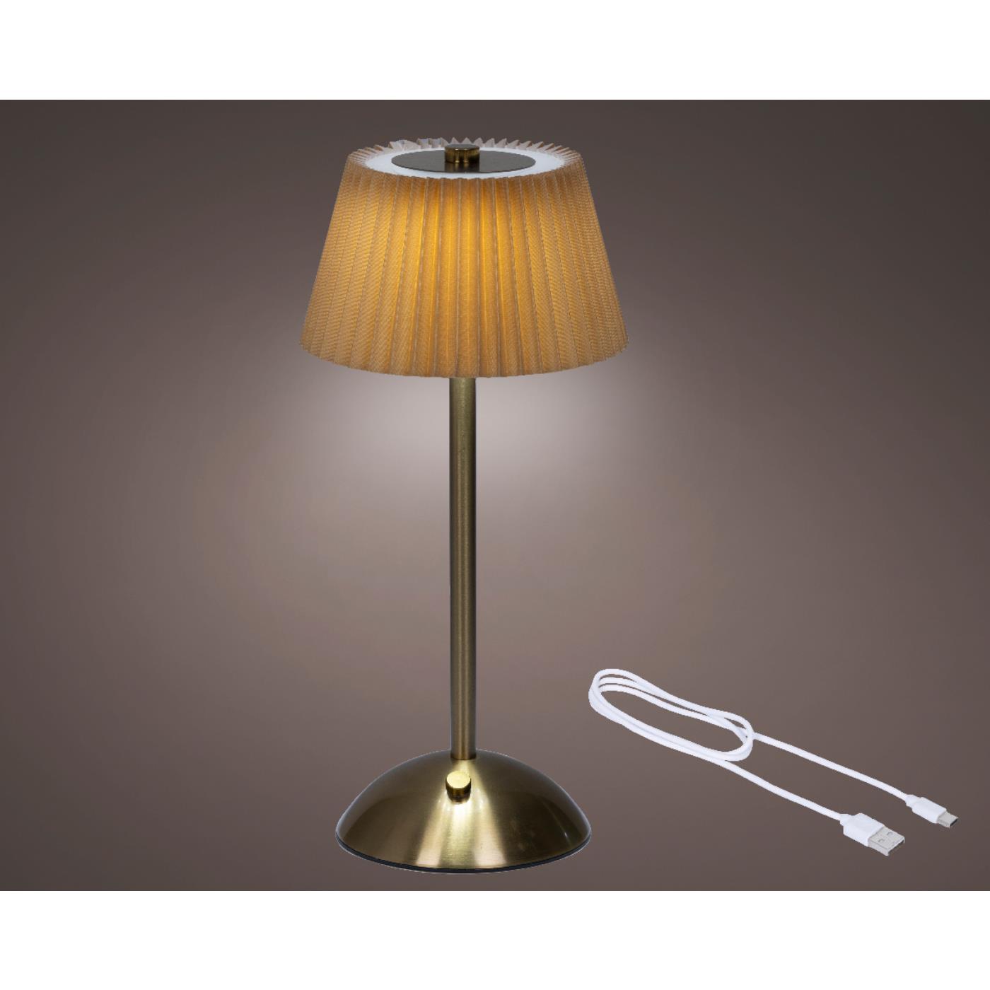 Lumineo LED Tafellamp oplaadbaar oranje H30,5cm