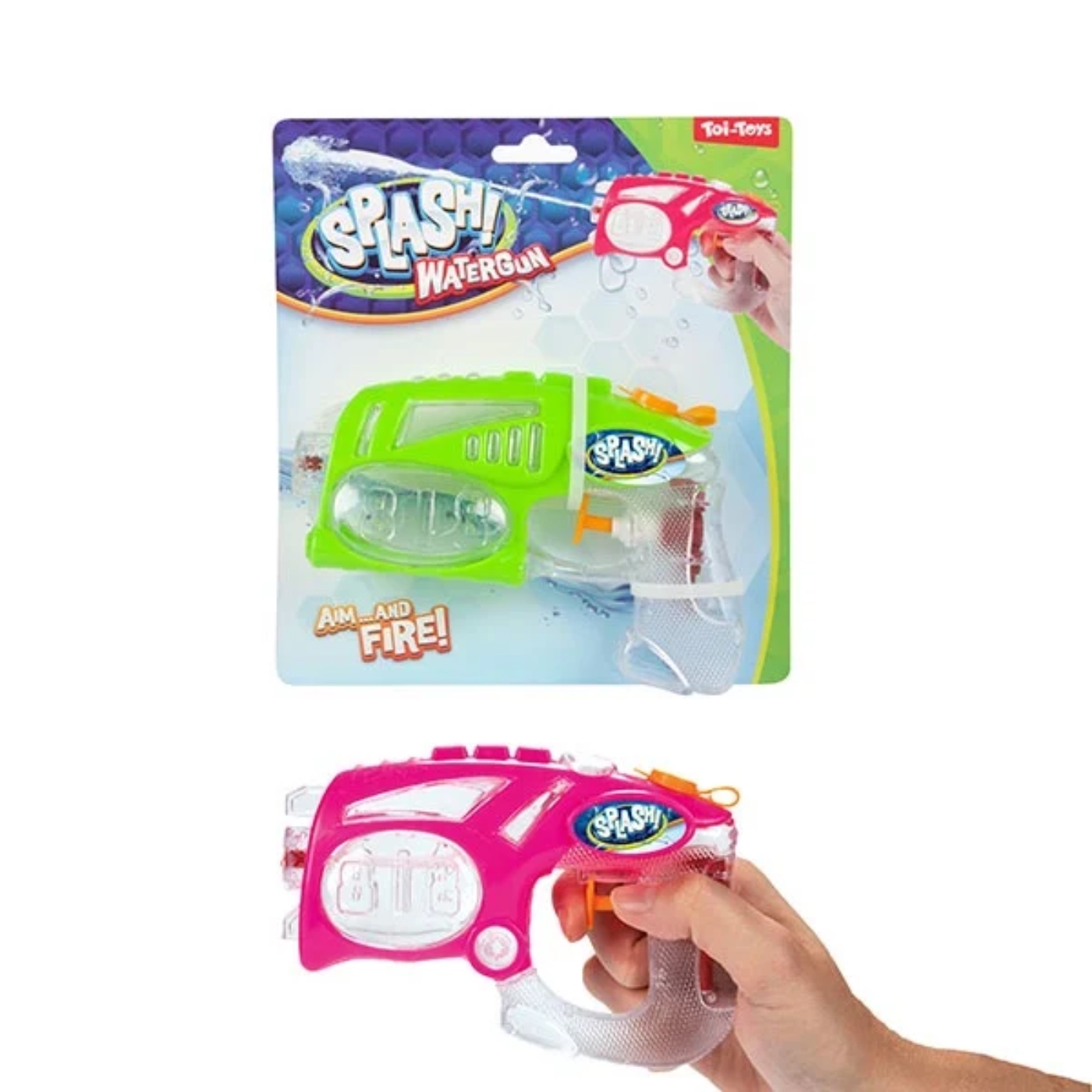 Toi Toys SPLASH Waterpistool Little Neon