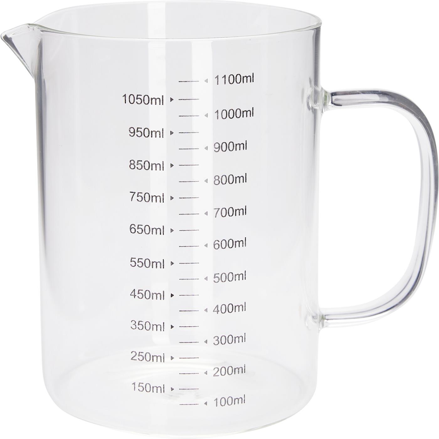 Excellent Houseware Maatbeker glas 1L