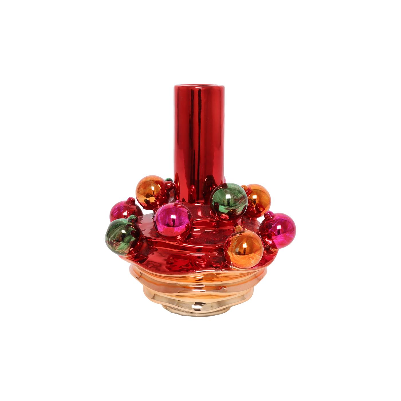 Countryfield Vaas Glamour S rood Ø20,5xH26cm