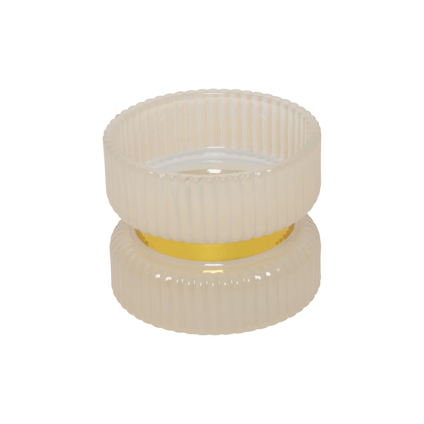 Countryfield Kandelaar Sybel crème Ø9xH7cm