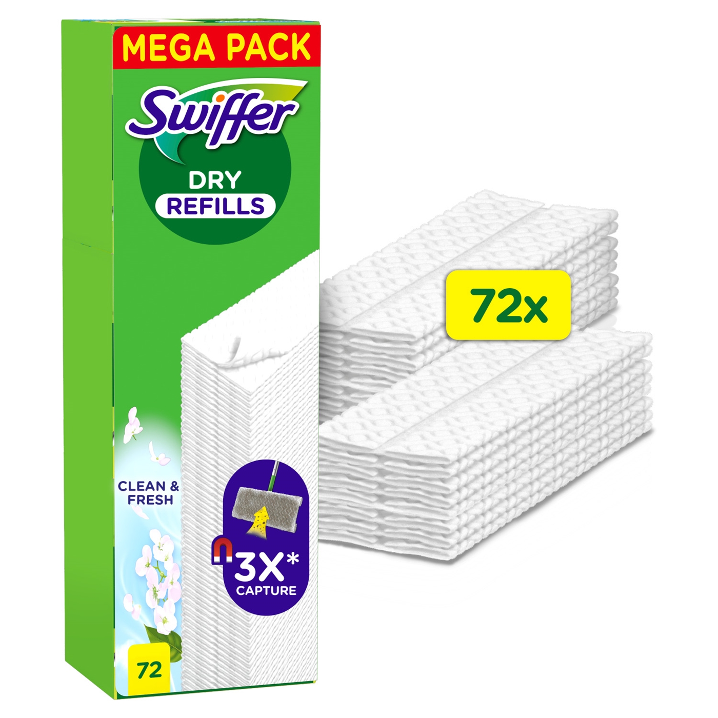 Swiffer DRY FRESH Vloerdoekjes 72 stuks