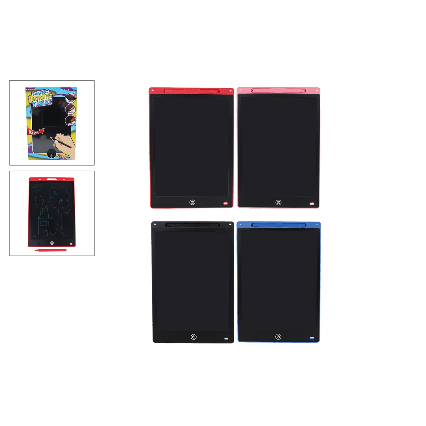 LCD tekentablet 4ass 28,5x19x0,5cm LCD tekentablet 4ass 28,5x19x0,5cm